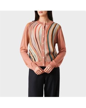 Paul Smith Swirl Structured Cardigan - Black
