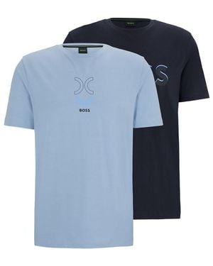 BOSS T-Shirt 2-Pack 2 10194355 01 - Blue