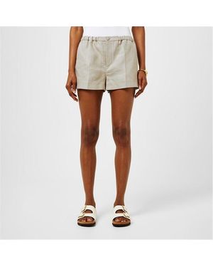 Valentino Val Linen Short Ld42 - Natural