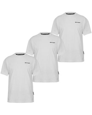 Palm Angels Small Logo T-Shirt - Natural