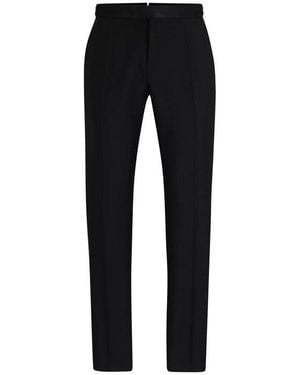 BOSS Gee Tux Camel Suit Trousers - Black