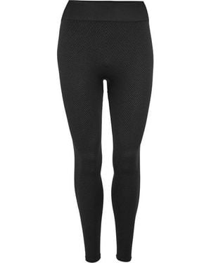 Tala Sculpt Seamless Contrast Rib Legging - Black