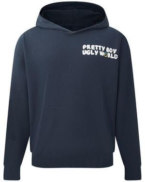 PRETTY BOY UGLY WORLD The Over The Head Hoodie - Blue