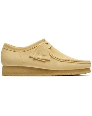 Clarks Wallabee Moc Toe Formal Shoes - Natural