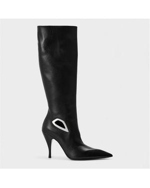 Off-White c/o Virgil Abloh Flat Ankle Boots - Black