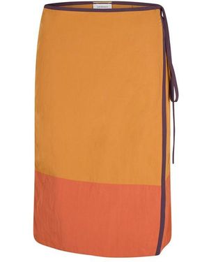 Saint Laurent Midi Skirt - Orange