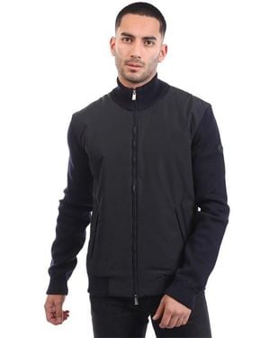 BOSS C-Ibaio Regular Fit Hybrid Jacket - Blue