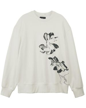 Y-3 Graphic French Terry Crewneck Sweatshirt - White