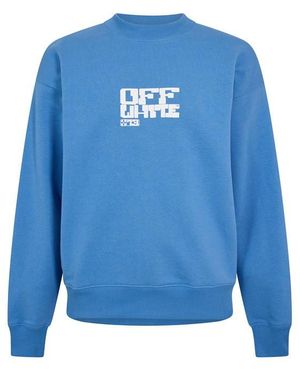 Off-White c/o Virgil Abloh Off Crew Sweatshirt - Blue