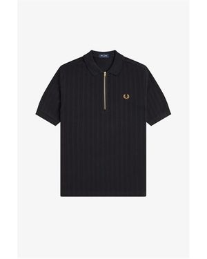 Fred Perry Short Sleeve Polo Shirt - Black