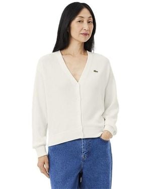 Lacoste Crew Neck Jumper - White