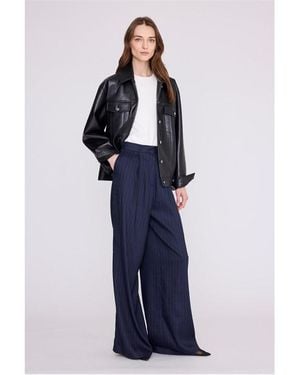 Anine Bing Rory Denim Jacket - Blue