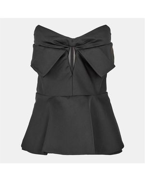 McQueen Alex Structured Corset Top - Black