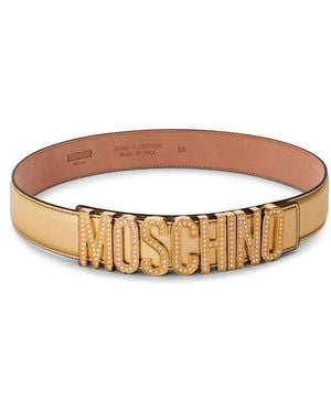 Moschino Leather Belt - Brown