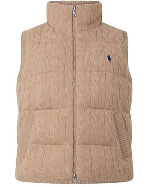 Polo Ralph Lauren Knitted Gilet - Natural
