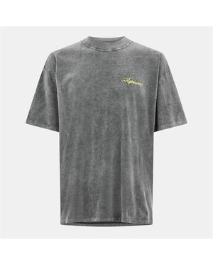 Represent Rep Script Logo Tee - Grey