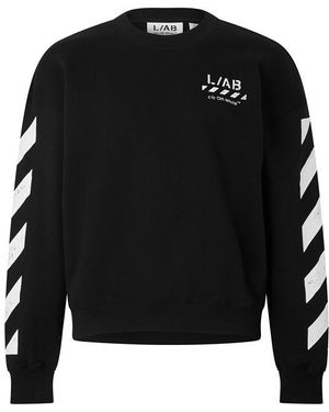 L/AB Off White L/Ab Off Diag Sweat Sn73 - Black