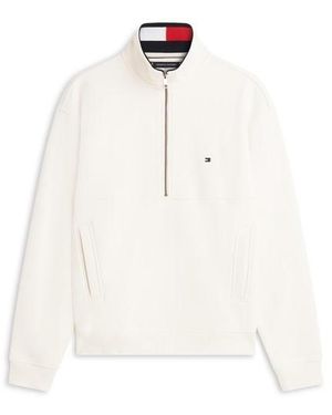 Tommy Hilfiger 1/4 Zip Fleece - White