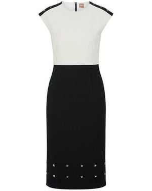 BOSS Devoka1 Wrap Dress - Black