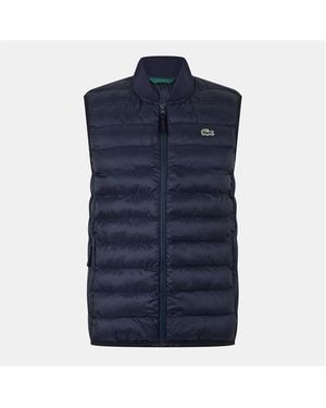 Lacoste Quilted Gilet - Blue