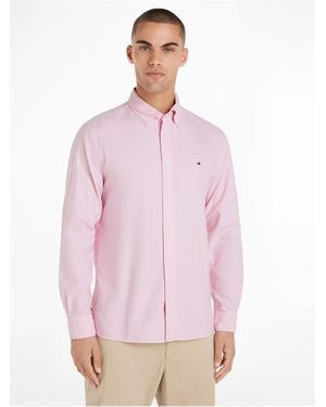 Tommy Hilfiger Tommy Oxford Rf Shrt Sn43 - Pink