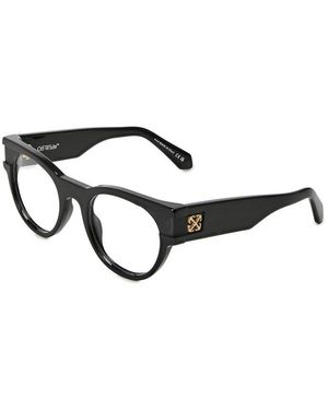 Off-White c/o Virgil Abloh Oerj087S25Pla0011000 Style 87 Acetate Round Sunglasses - Black