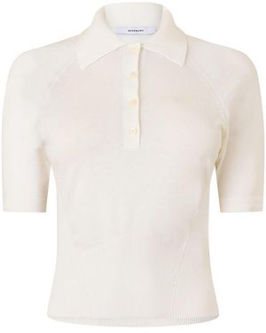 Givenchy Giv Cropped Polo Ld64 - White