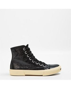 Balenciaga Paris High Trainer Canvas Trainers - Blue