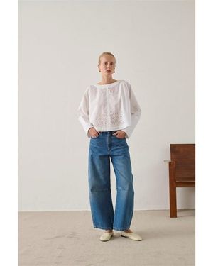 Soeur Long Sleeve Blouse - White