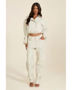 Mars the Label Mtl Funnel Jacket Ld64 - Natural