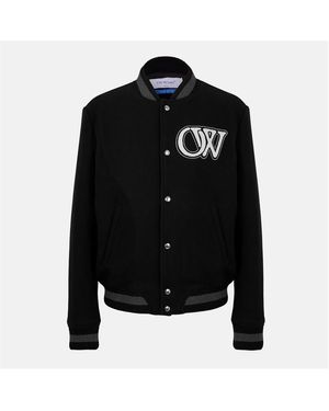 Off-White c/o Virgil Abloh Off Varsity Bomber - Black