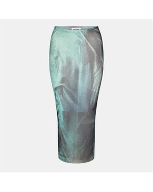 Jean Paul Gaultier Flowing Floor-Length Maxi Dress - Blue
