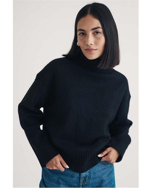 Nobody's Child Turtleneck Jumper - Blue