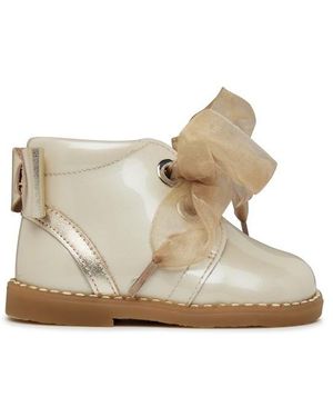 Andanines Classic Leather Ankle Boots - Natural