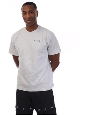 Off-White c/o Virgil Abloh Big Logo Over T-Shirt - Grey