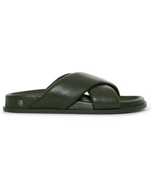 Anine Bing Emi Pool Sliders - Green