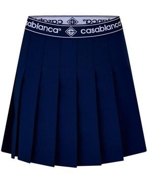 CASABLANCA Casa Plt Skirt Ld54 - Blue