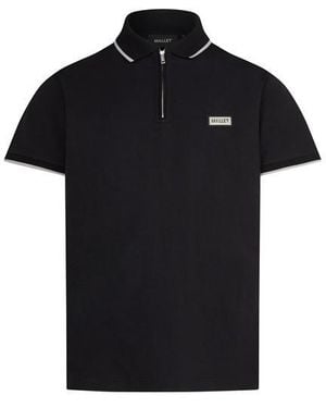 Mallet Breathable Soft-Touch Short Sleeve Polo Shirt - Black
