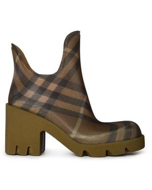 Burberry Heeled Ankle Boots - Green