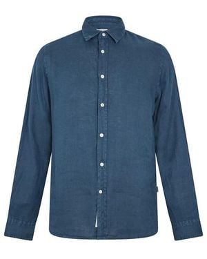 Woolrich Wool Linen Shirt - Blue