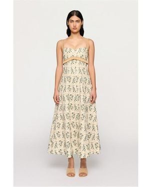 Clea Salvador Midi Swing Dress - Metallic