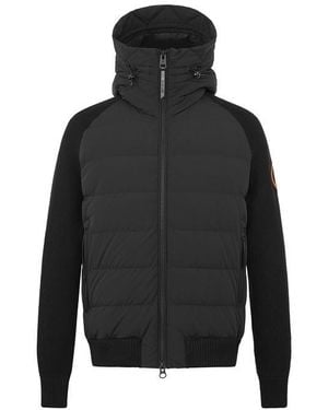 ARCTIC ARMY Hooded Long Sleeve Hybrid Jacket - Black