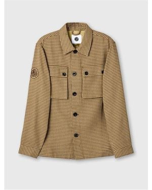 Pretty Green Kilburn Relaxed Fit Overshirt - Natural