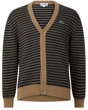 Lacoste Jaqrd Cardi Sn64 - Brown