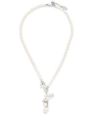 Vivienne Westwood Claude Pearl Necklace - Metallic