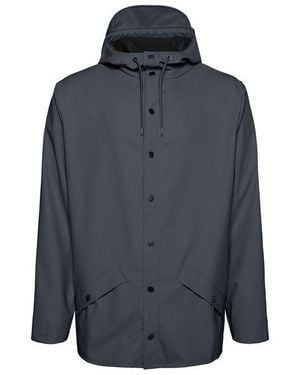 Rains Hooded Jacket - Blue