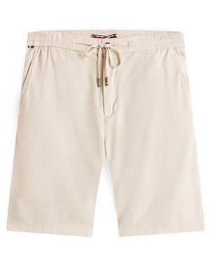 Tommy Hilfiger Washed Lightweight Woven Tracksuit Shorts - Natural