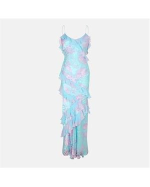 LoveShackFancy Rialto Dress - Blue