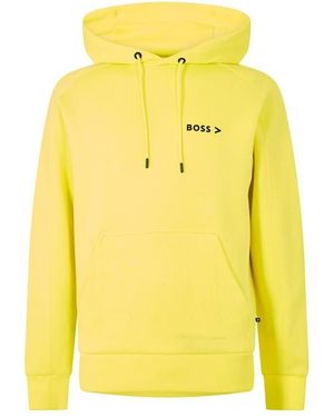 BOSS P Seeger Short Sleeve Pull Over Hoodie - Yellow