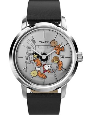 Timex Peanuts Automatic Analogue Watch - Metallic